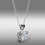 Thumbnail: Round Brilliant Cut GRA MOISSANITE Necklace