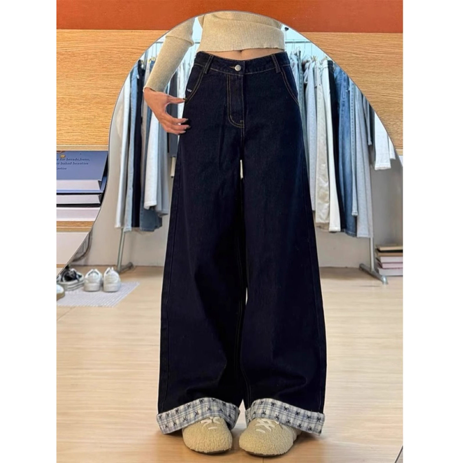 Straight-Leg Indigo Jeans