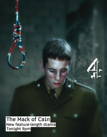 The Mark of Cain.  We’d spotted the personal work of Photographer, Gavin Evans and were waiting for the right project to come along that we could unleash him on.   We came up with this concept for the BAFTA winning film, The Mark of Cain.  Lead Actor Gerard Kearns gave an incredibly moving performance in the film, and gave excellent karaoke at our impromptu wrap drinks! 