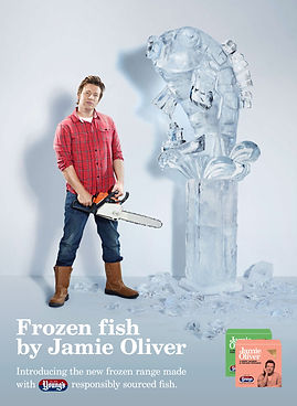 We were asked by Jamie Oliver to work with the ad agency Mother to produce a poster for their Client, Youngs.  Two days before the shoot, Youngs told us they wanted 2 x ads but didn't have any more budget. Keeping our shoot team very tight, we managed to deliver both finished ads for the cost of one.