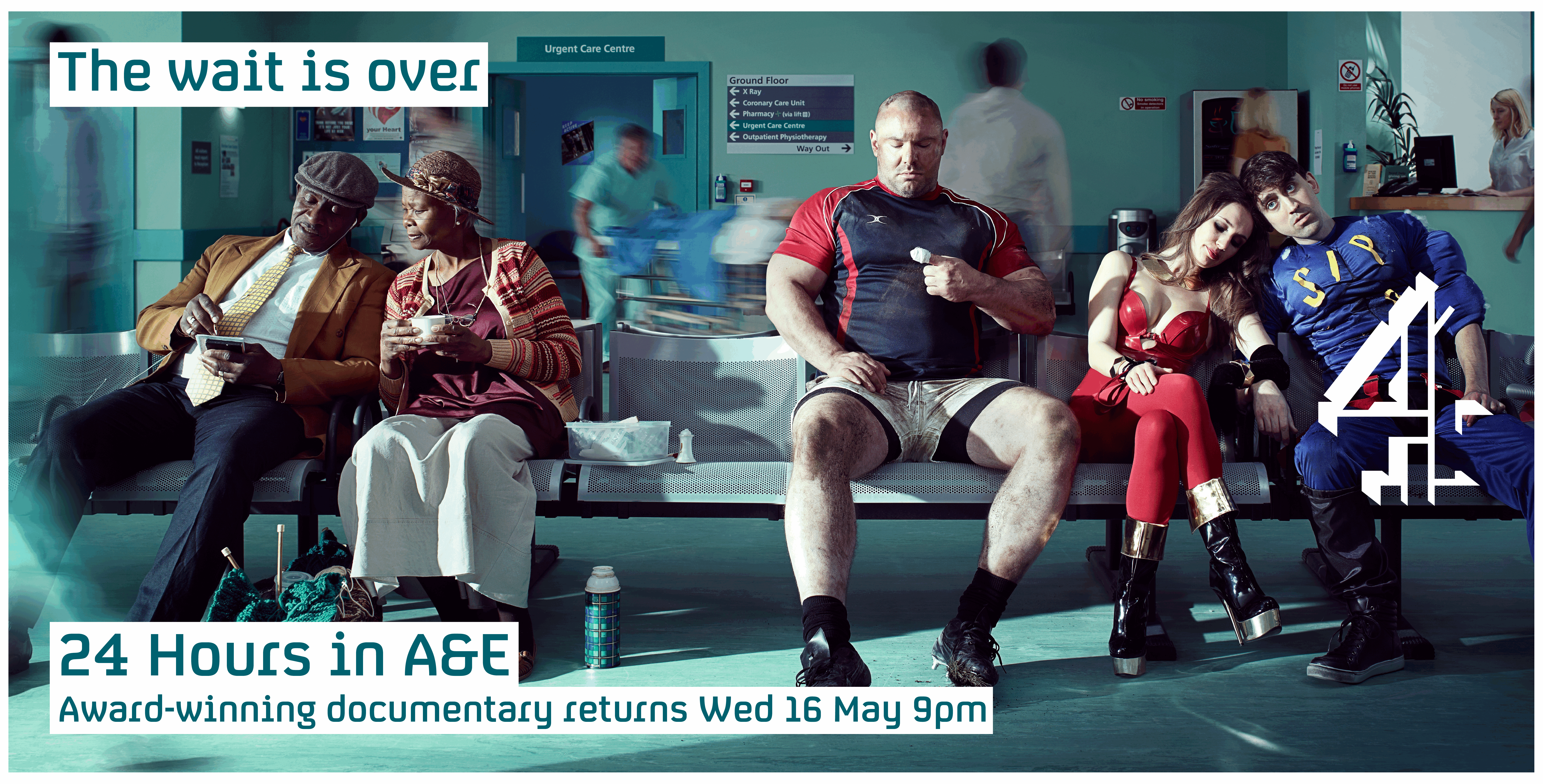 24 Hours in A&E.  As well as producing this for channel 4, we were also the creative team, coming up with the concept and art directing the shoot