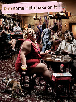 We produced these images for Channel 4's Hollyoaks and commissioned Kansas native Lyndon Wade to be our Photographer. We shot on 2 different sets to achieve the effect of the two different worlds - before and after having some Hollyoaks rubbed on it!