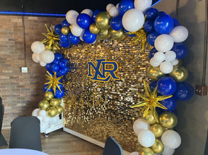 Balloon Garland, photo backdrop, North Little Rock, Renown Suite B