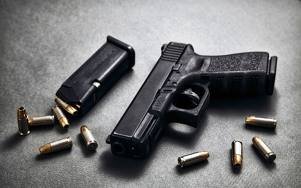 Pistol med kuler