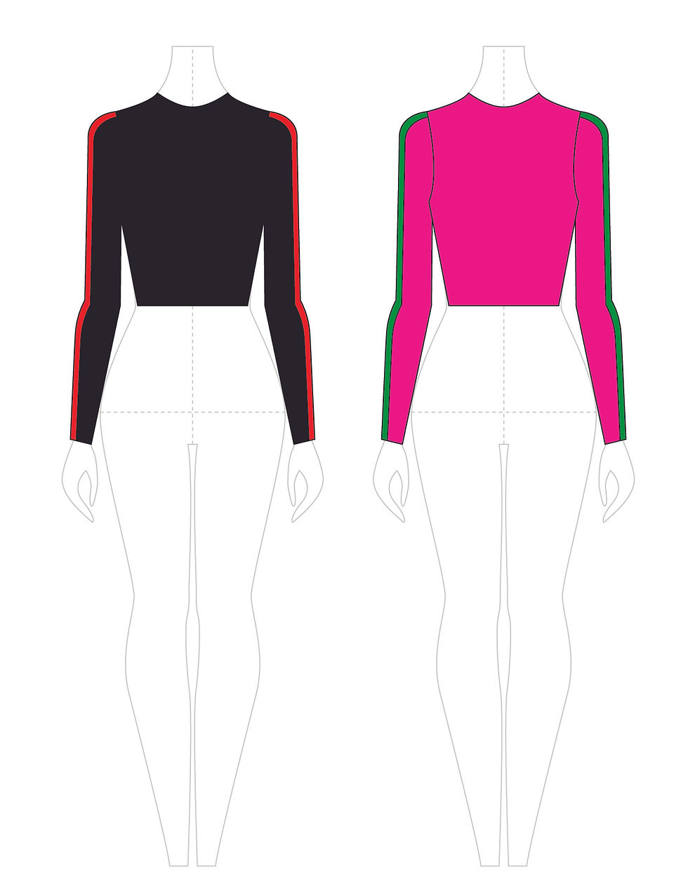 Thumbnail: SKYE W/ MESH SLEEVE STRIPE