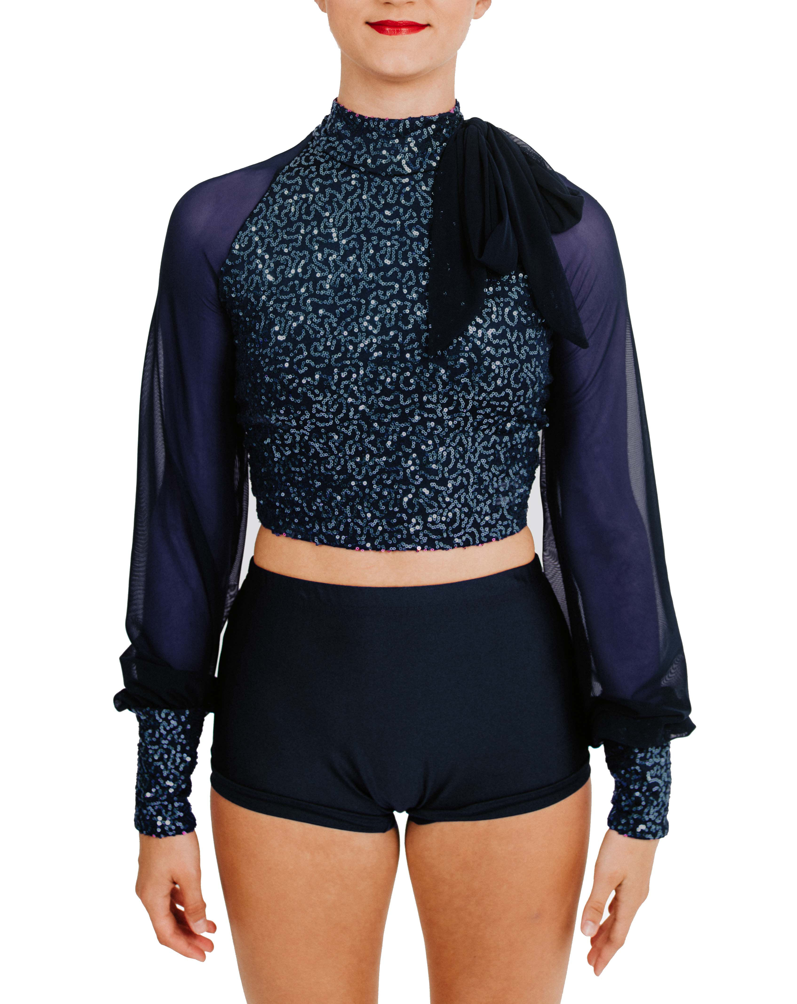 KAYLA - Crop Sequin Knit