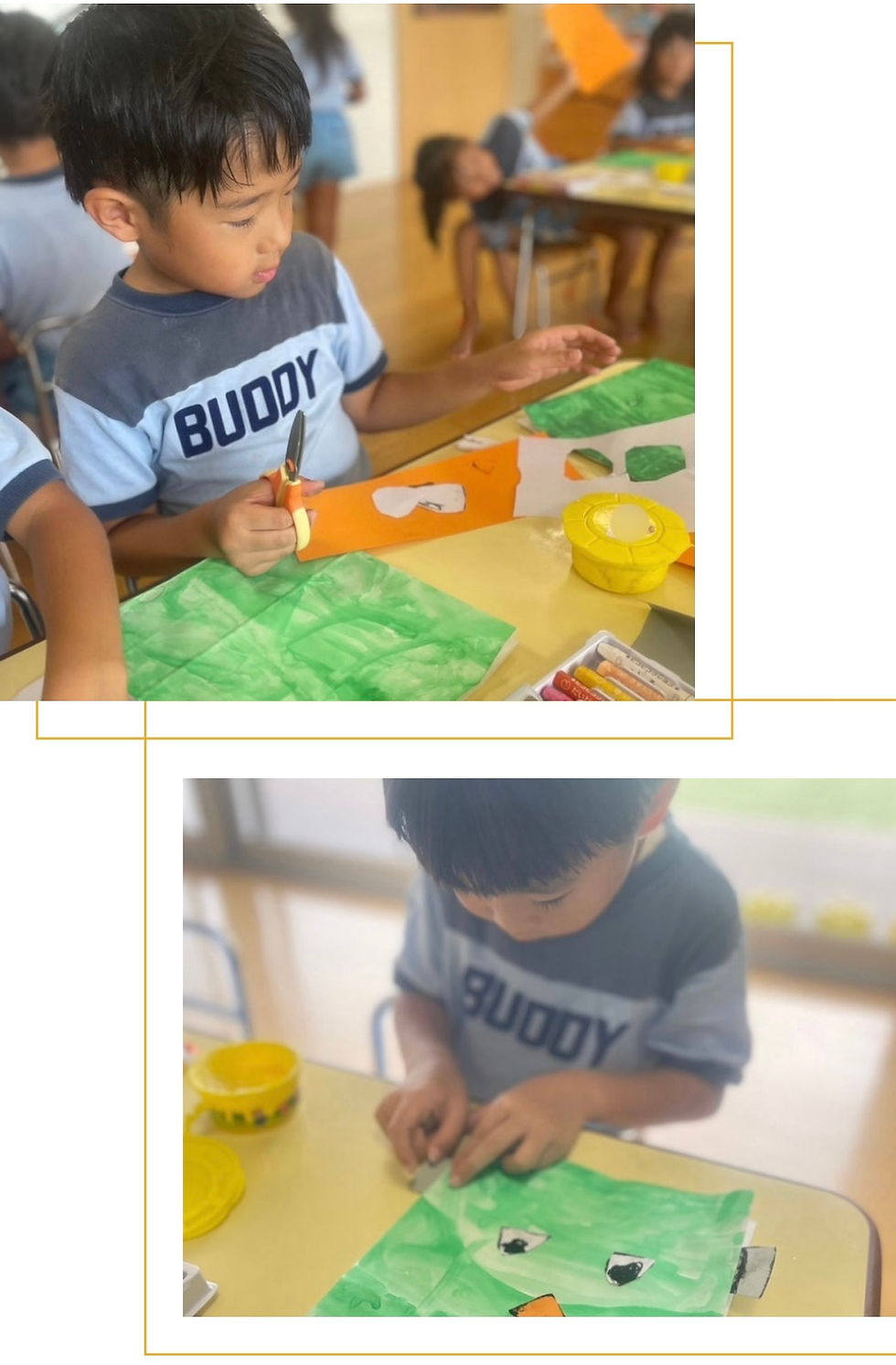 シニアクラスのハロウィン製作