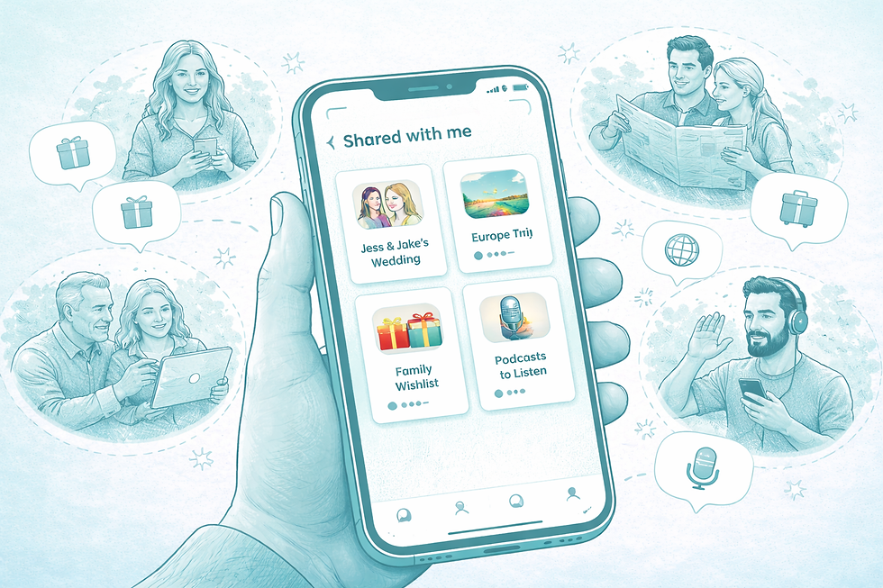 From Christmas Gifts to Wedding Plans- One Place for Everything We Share Together