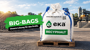 Große Flächen, große Lösung: eKa Recyphalt® jetzt auch im Big-Bag