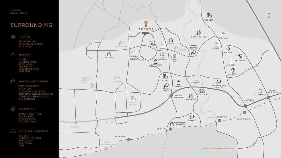 Cluster Tresor Enchante BSD city Gading Serpong Tangerang Sinarmas Land