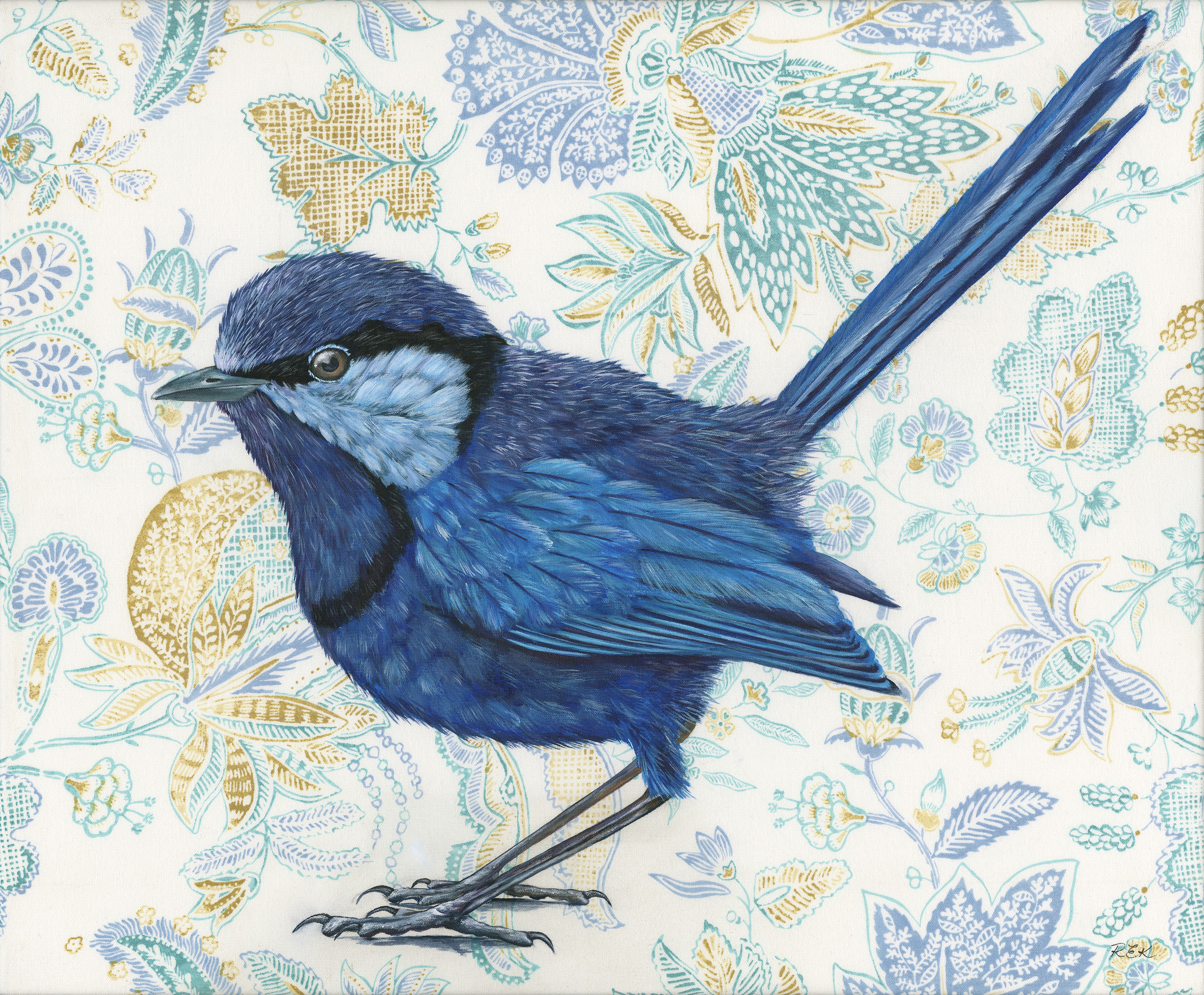 Blue Casanova  greeting card