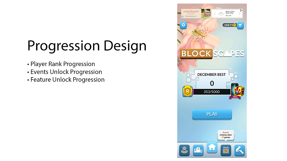 Blockscapes Progression Desgin