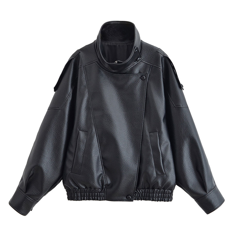 Miniatura: HH Women Autumn Elegant Street Style Coats Woman Asymmetric Button Pocket Long S