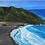 Thumbnail: Port Waikato - Bird's eye view  by Robin Jacob - Sold - Art @ port Exhibition