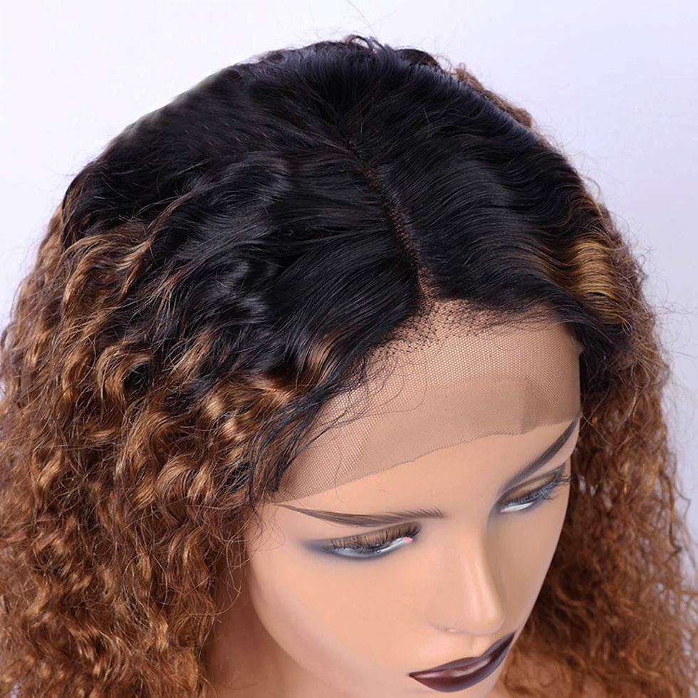 13x4 Lace frontal wigs Curly Human Hair 1B/30 with Baby Hair Pre Plucked