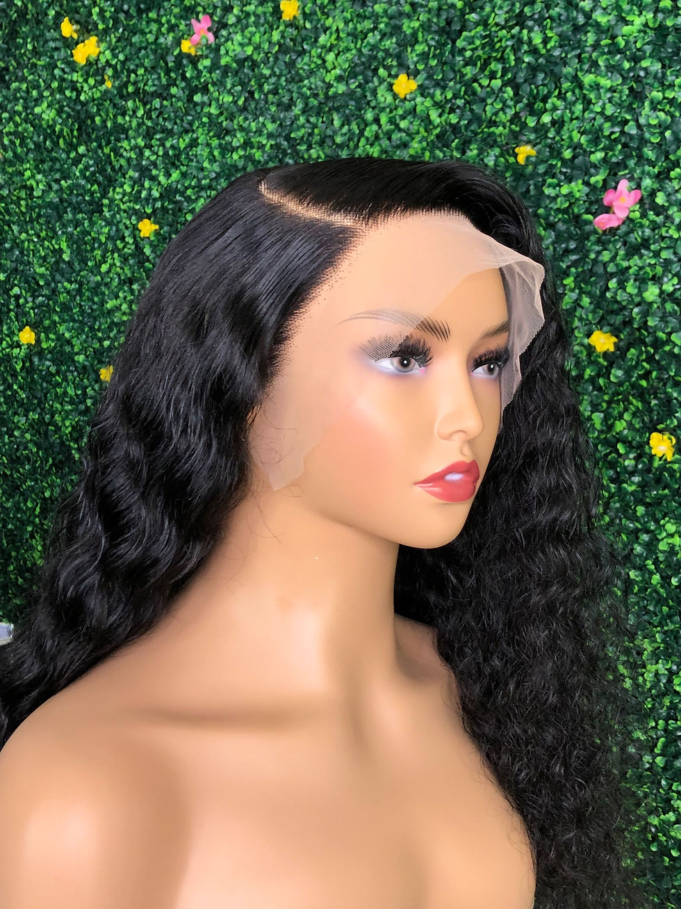 Thumbnail: 13x6 HD Lace Brazilian Virgin unprocessed Human Hair 180 Density Deep Wave