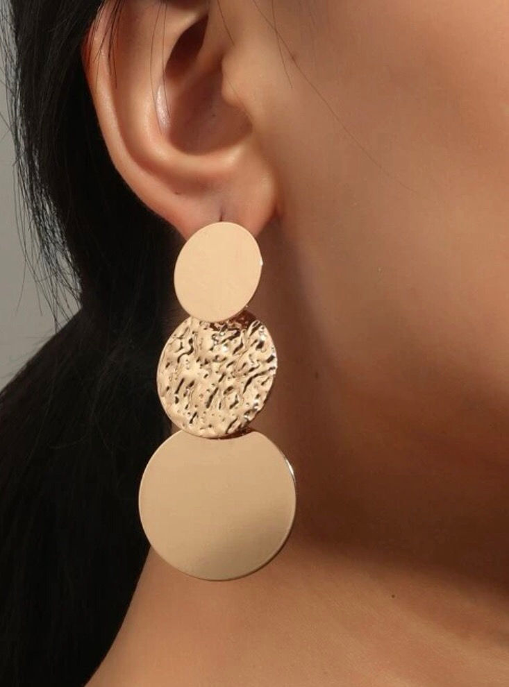 Thumbnail: Disc Drop Earrings