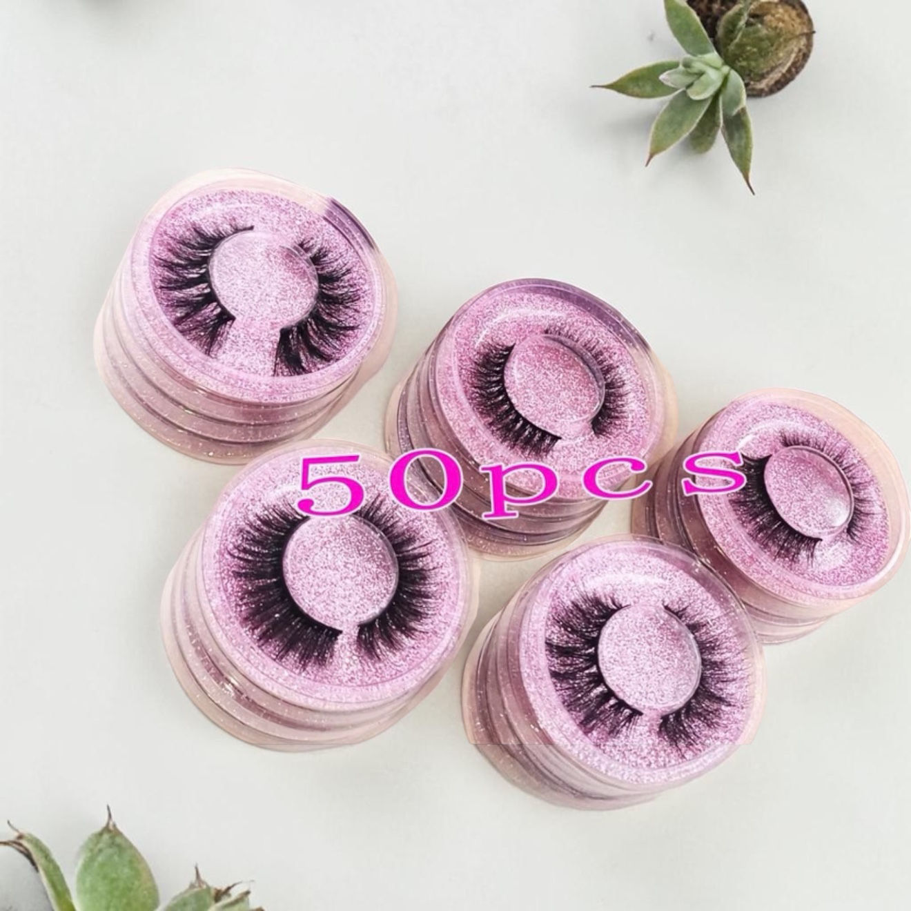 50 pairs mixed eyelashes