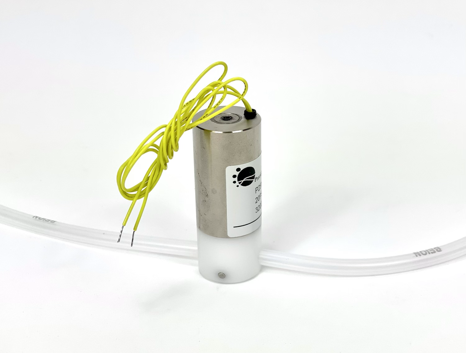 Solenoid pinch valve; 2-way NC; 1/16" ID x 3/16" OD, 12/24V