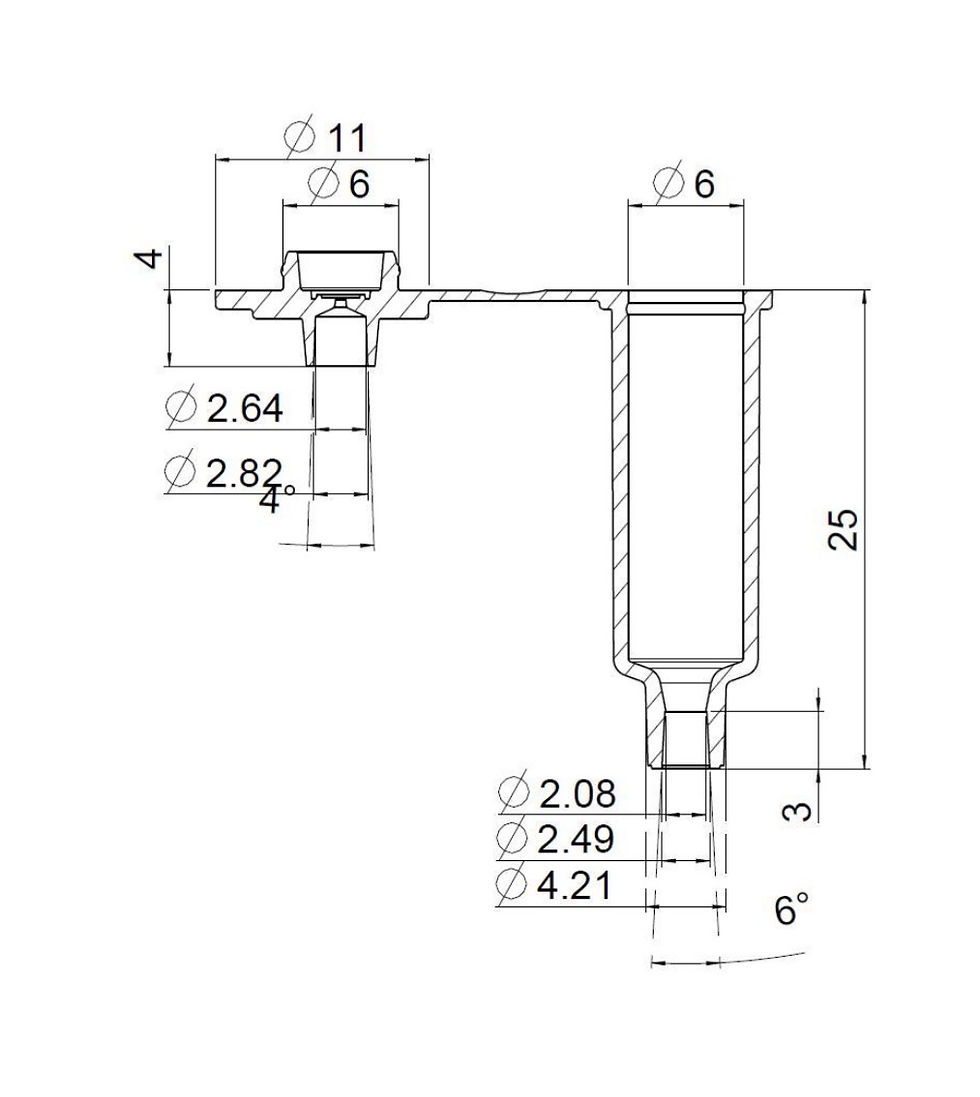 縮圖：500 µL Reservoir Tank - Luer (pack of 10)