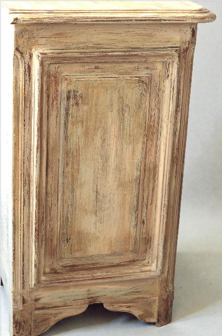 Miniature : Commode beige et rouille