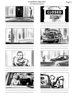 'California Dreamin' V2 Storyboard
