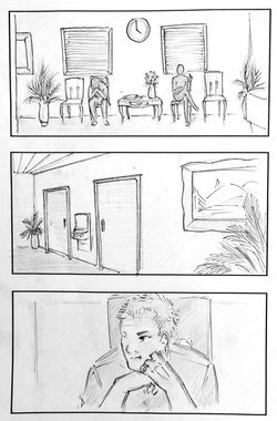 Board for 'The Wrong Room' Comedy Short