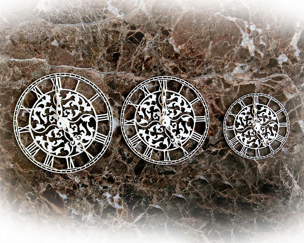 Thumbnail: Beautiful Board Large Vintage Paris Clock Face Laser Cut Chipboard