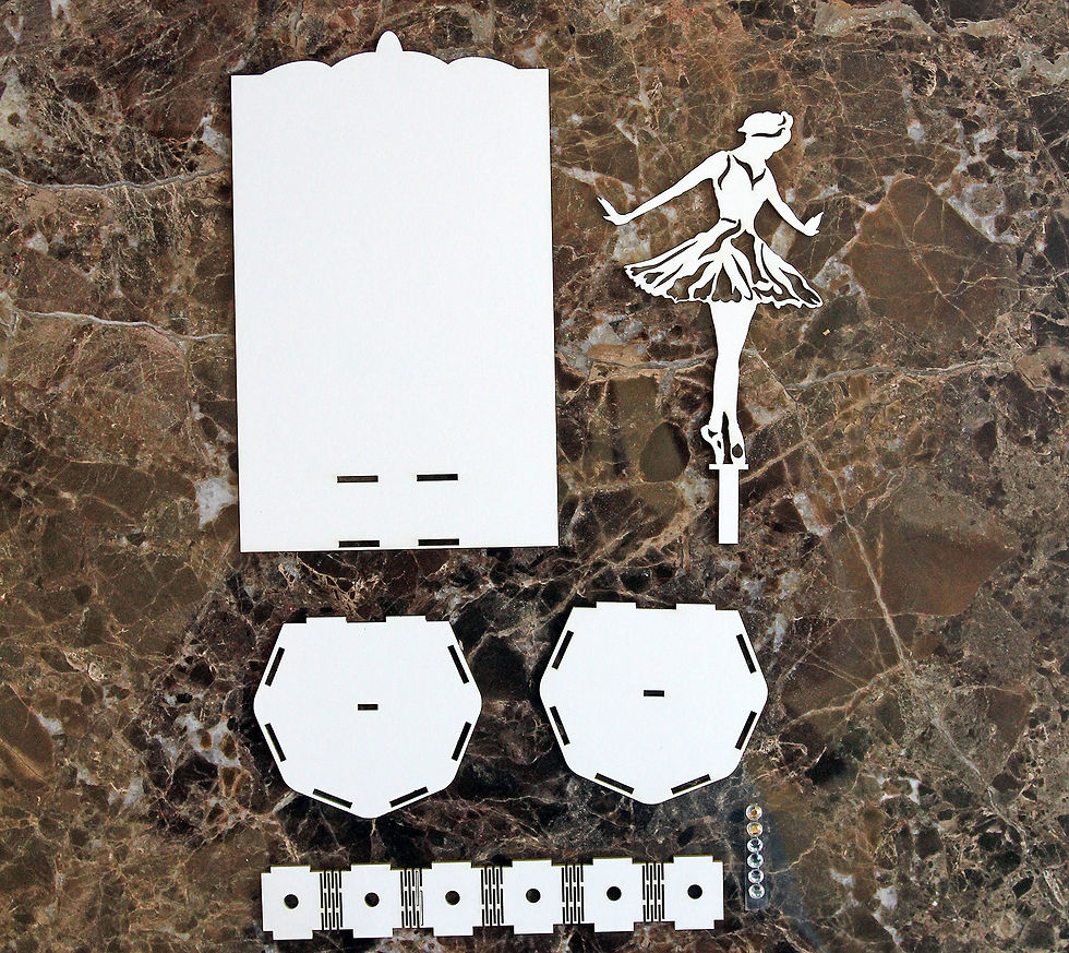 Thumbnail: Beautiful Board 3D Stage With Or Without Ballerina Chipboard Kit