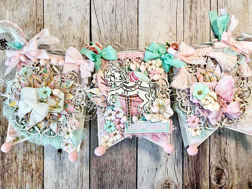 Thumbnail: Reneabouquets Trim-Tattered Pink Pleated Tulle