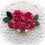 Thumbnail: Raspberry Pink Roses And Leaves Mulberry Paper Flowers