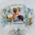 Thumbnail: Blue Quartz Premium Paper Glitter Glass Butterflies