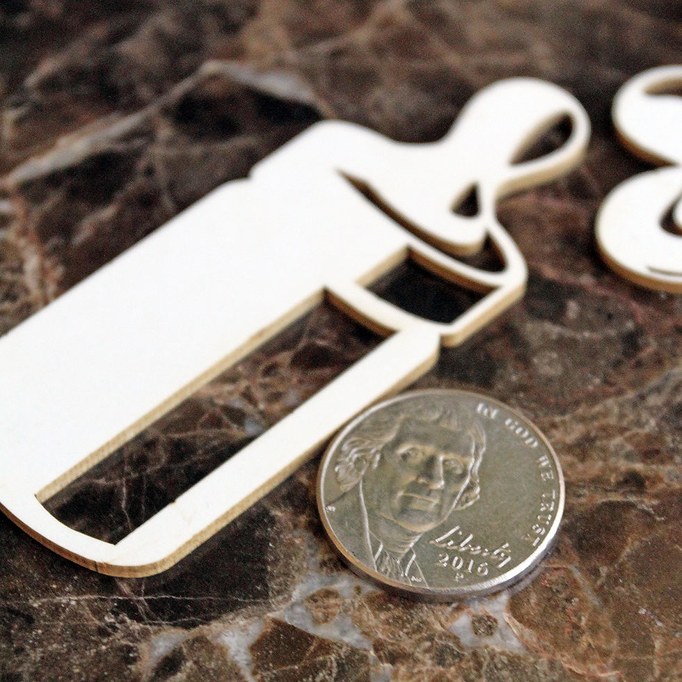 Thumbnail: Beautiful Board Sweet Baby Laser Cut Chipboard Set