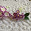 Thumbnail: Itty Bitty Blossoms and Leaves Magenta And White Mulberry Paper Flower