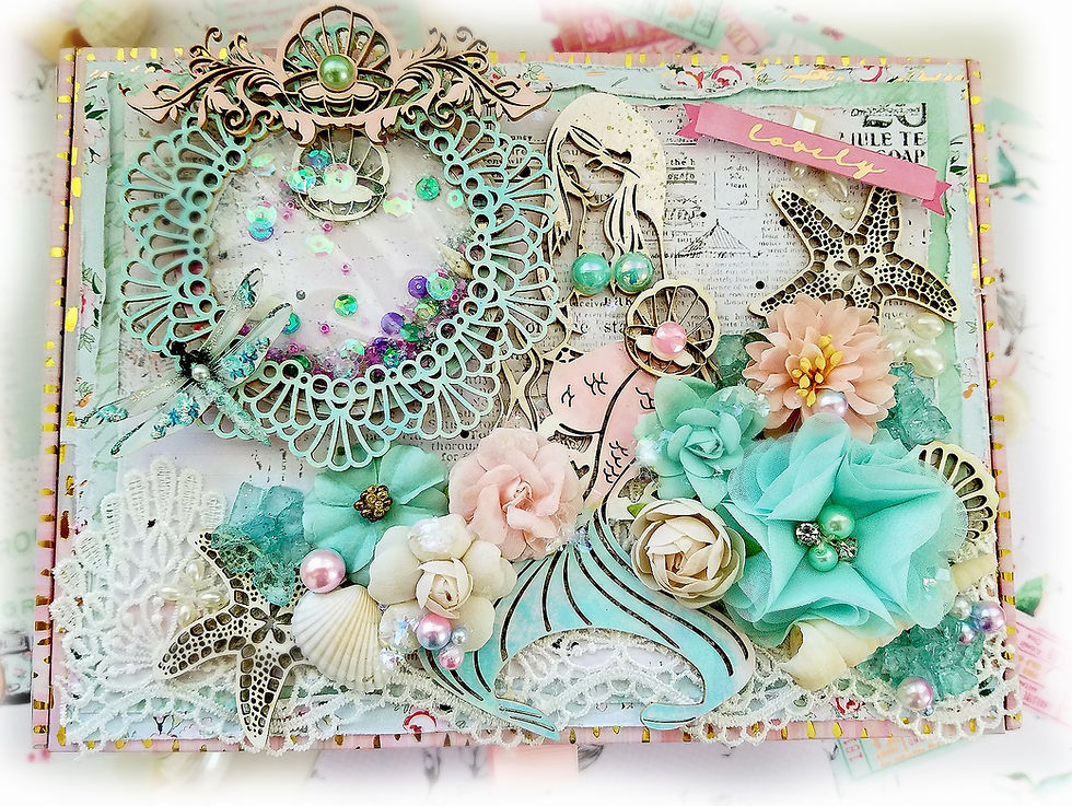 Thumbnail: Beautiful Board Beautiful Bits - Seashells Laser Cut Chipboard