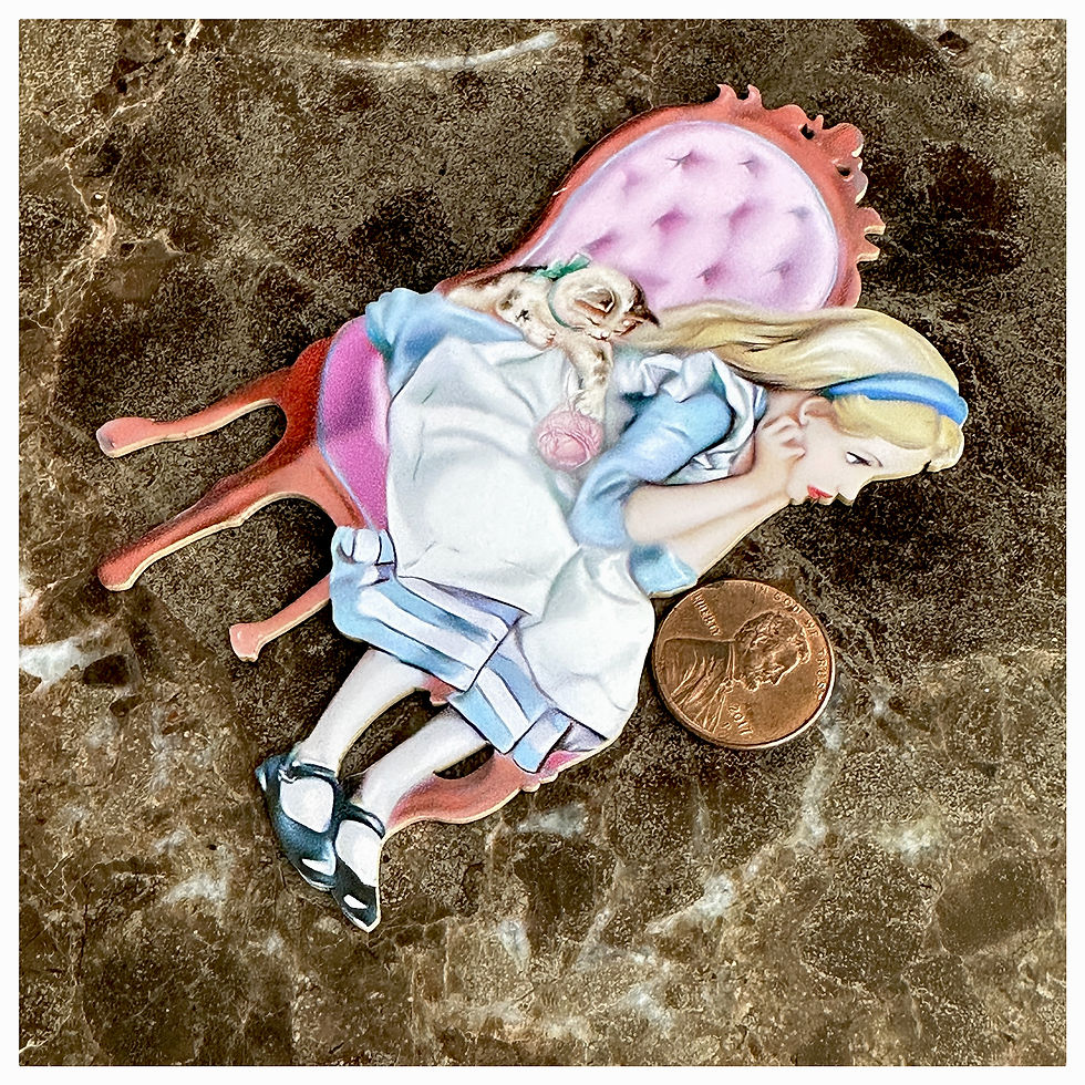 Thumbnail: Printed Beautiful Board Alice In The Great Chair Chipboard