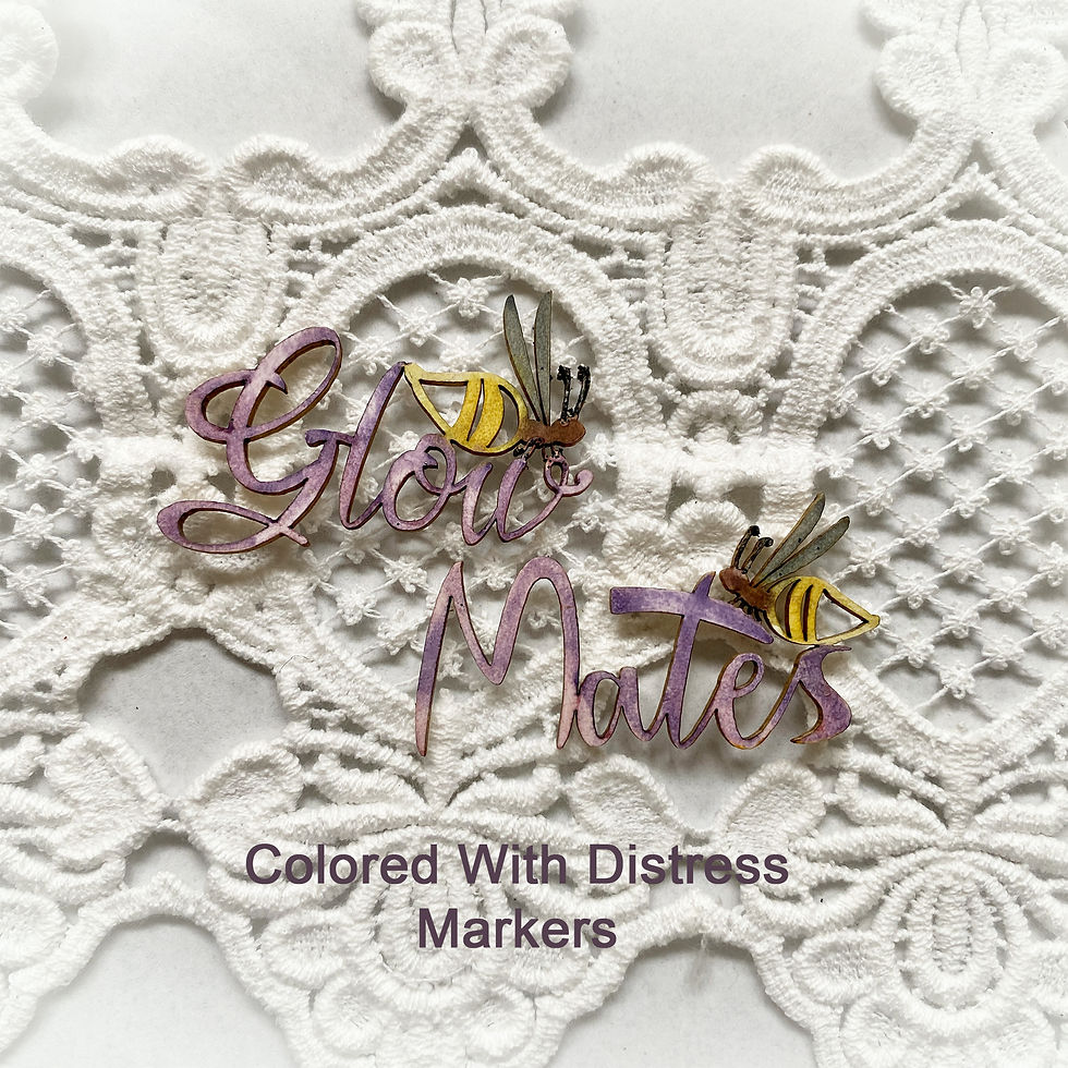 Thumbnail: Beautiful Word Medium  Glow Mates Laser Cut Chipboard