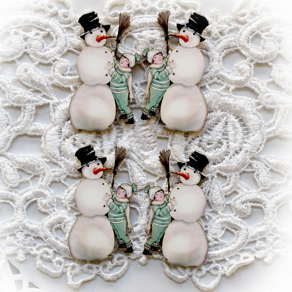 Beautiful Board Jack's Snowman Itty Bitty Chipboard Set
