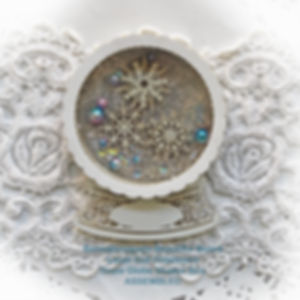 Beautiful Box Snow Globe Shaker Box Laser Cut Chipboard DIY Kit