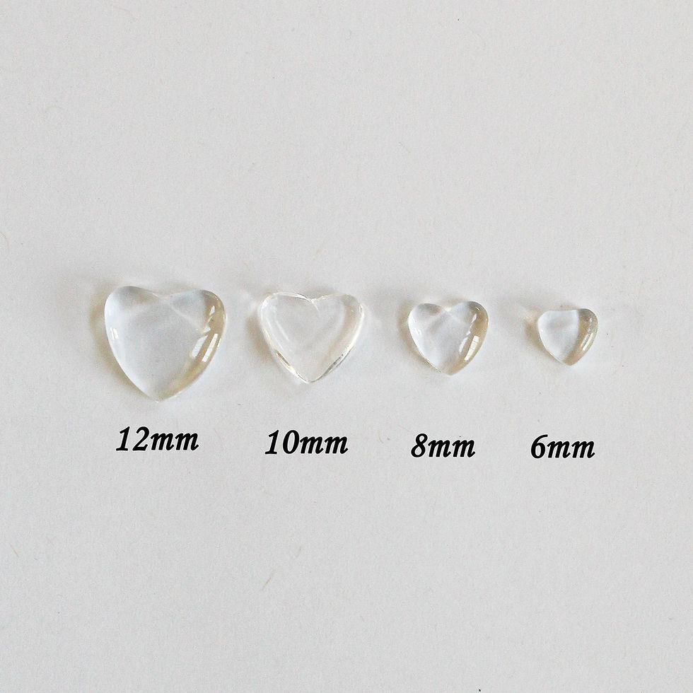 Thumbnail: 3 Ounce Beautiful Beads Hearts Of Glass