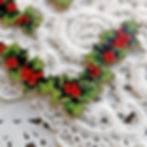 Thumbnail: Printed Beautiful Board Tiny Holly And Berry Corners With Tuck Ins
