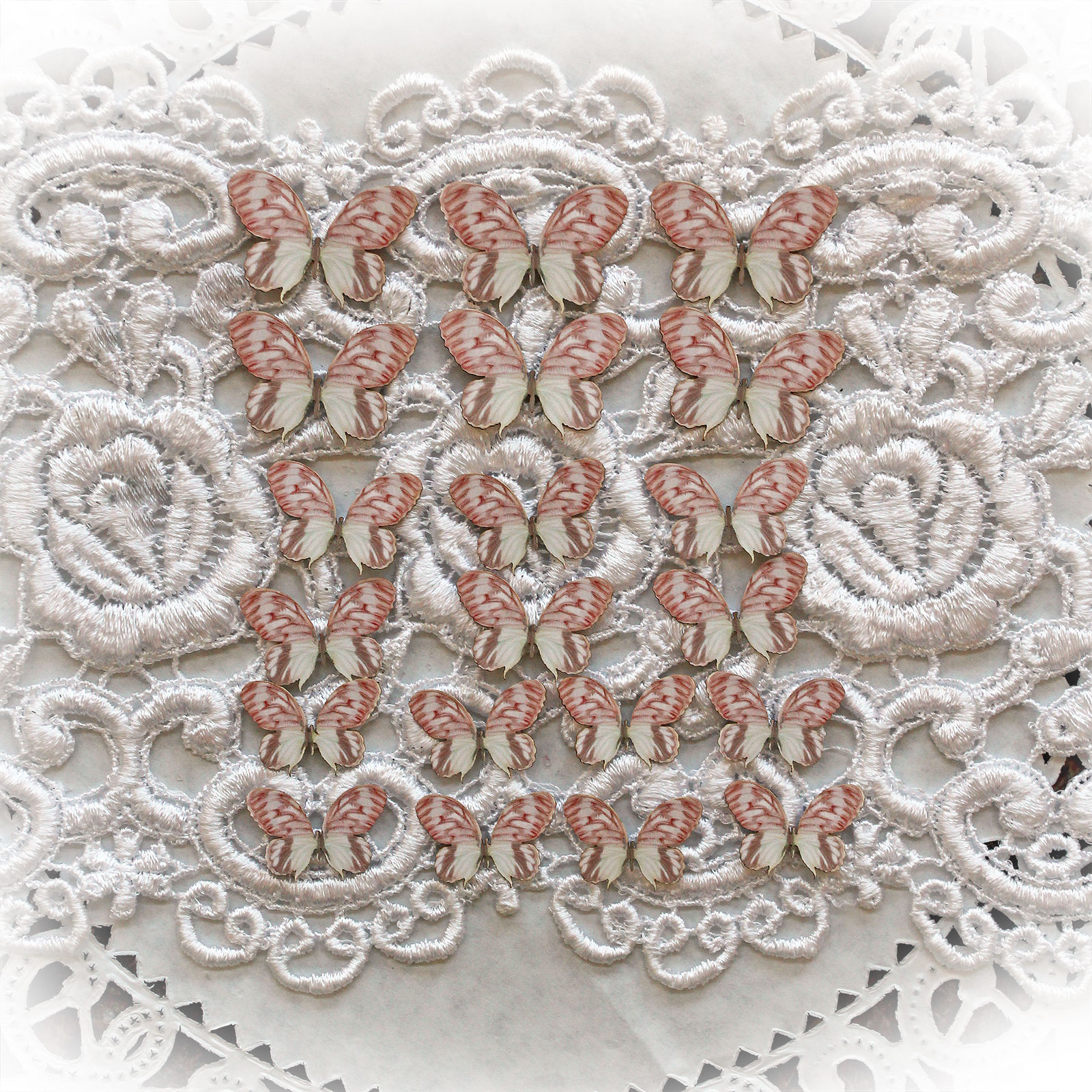 Butterfly Kisses Lissie Pink Single Side Printed Butterflies