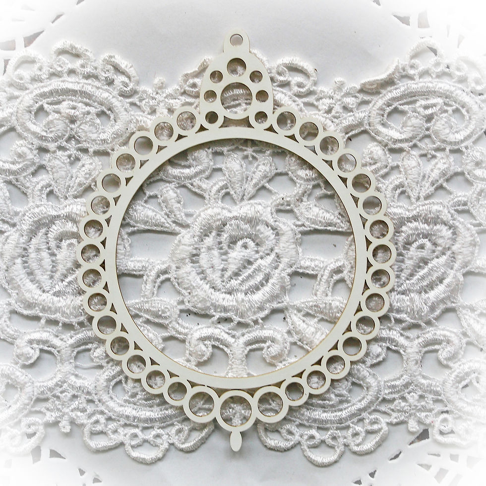 Thumbnail: Beautiful Box Ornament #1 Shaker Box Chipboard DIY Kit