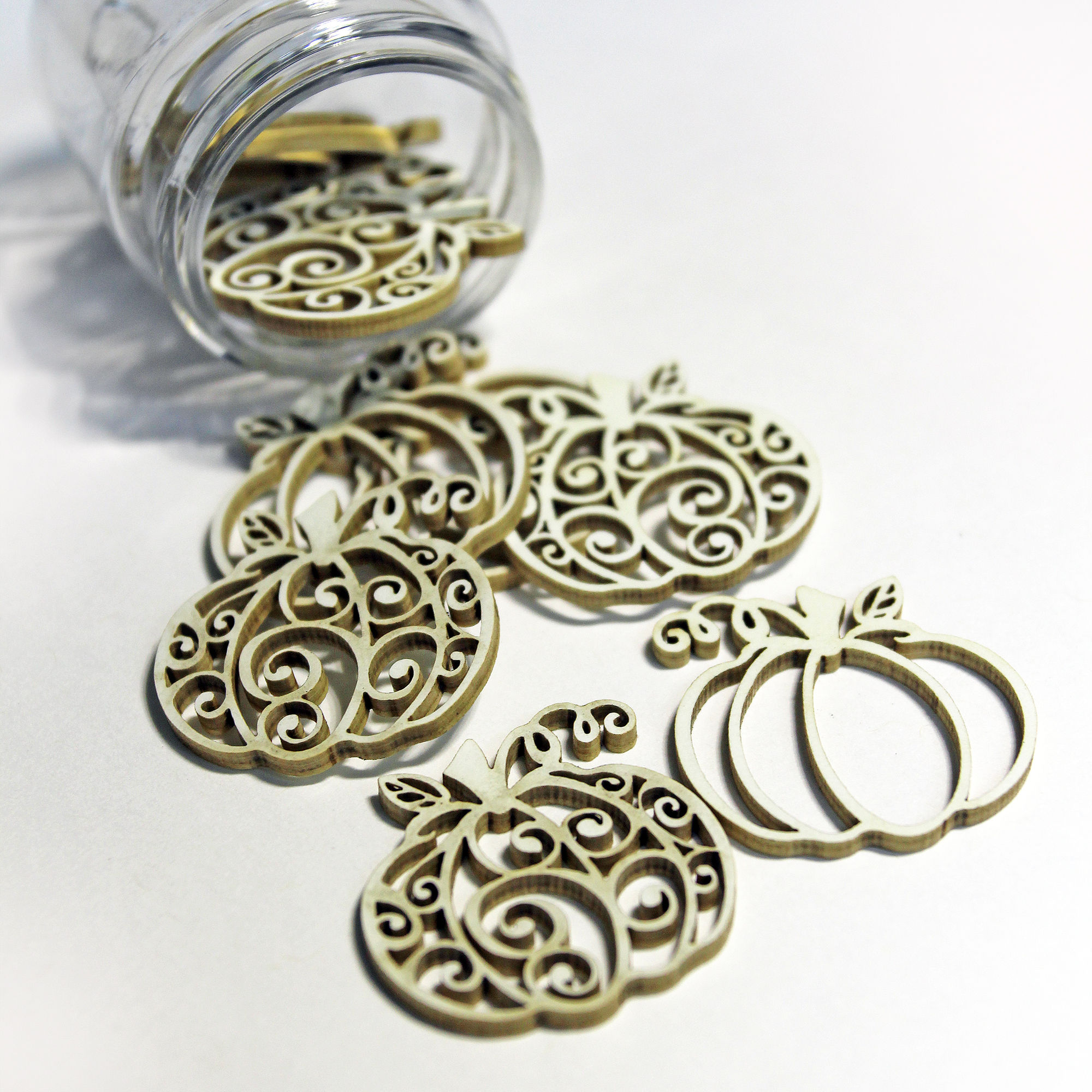 Beautiful Board Beautiful Bits - Pumpkin Laser Cut Chipboard