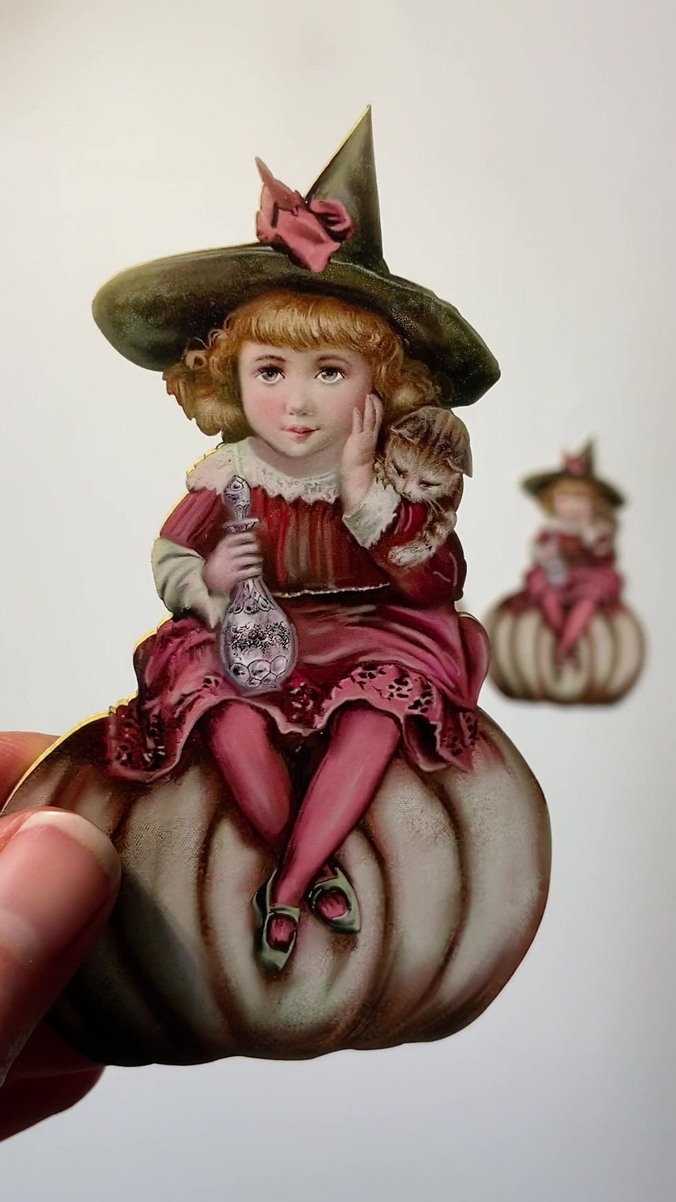 Thumbnail: Printed Beautiful Board Large Darla The Witch Laser Cut Chipboard