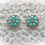 Thumbnail: Soft Teal Pearl And Rhinestone Button Set Of 2