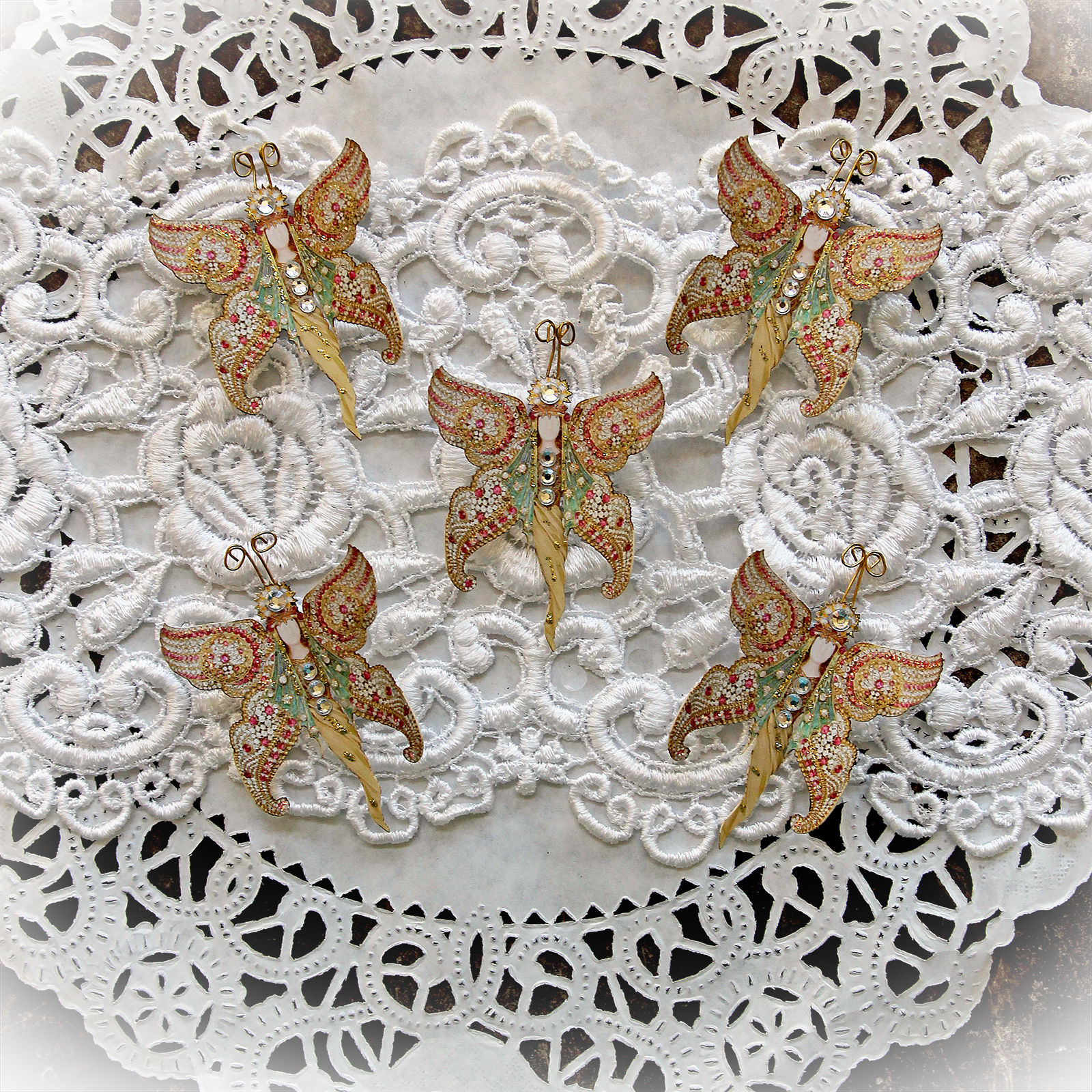 Tiny Treasures Genie In A Bottle Premium Paper Butterflies