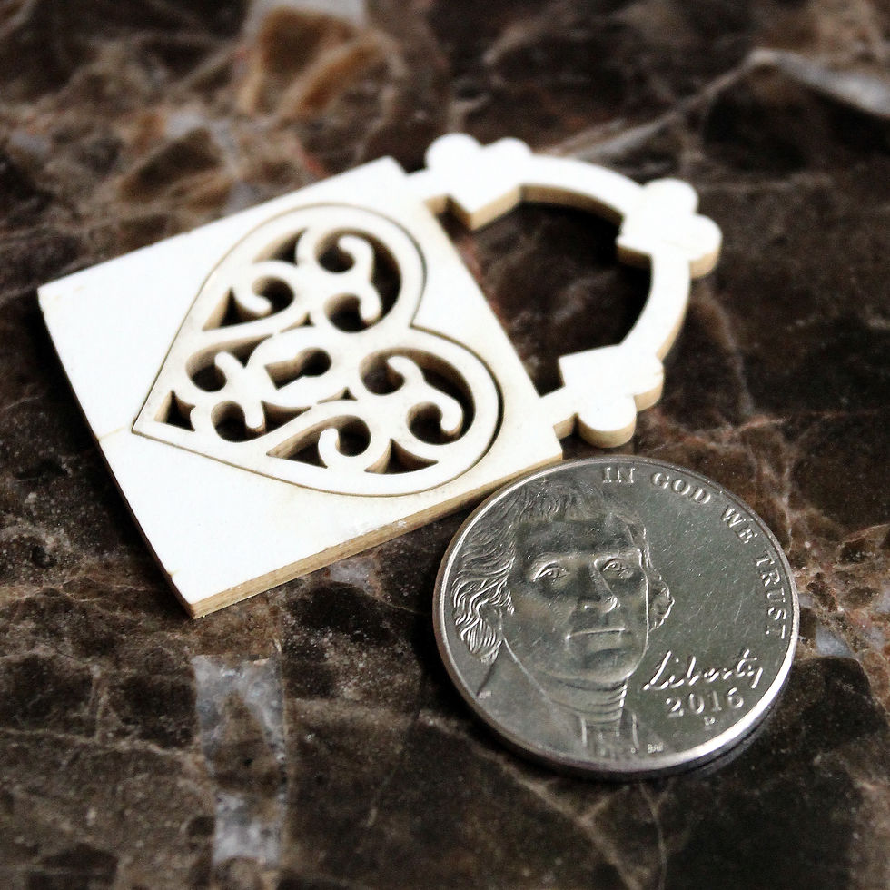 Thumbnail: Beautiful Board Love Locks & Keys Laser Cut Chipboard