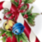 Thumbnail: Printed Beautiful Board Small Candy Cane Chipboard