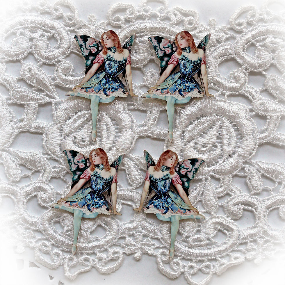 Beautiful Board Fairy-est Of Them All Itty Bitty Chipboard Set